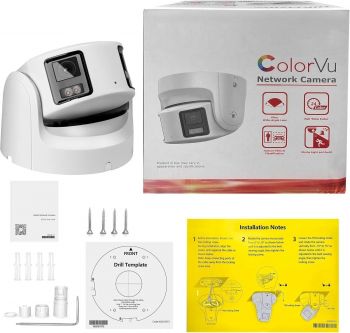 Hikvision PTZ Camera Compatible DS-2SE3C404MWG-E/14 TandemVu 4MP+4MP Dual Lens Security Cameran 4X POE PTZ Network Camer