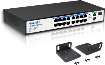 5 Port Gigabit PoE Switch, 4 PoE+ Ports @65W, Desktop, Plug & Play, Sturdy Metal   Shielded Ports, Fanless