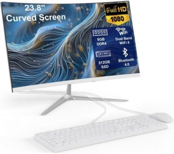 All-in-One Computers Business Desktop 27” FHD 60Hz Display, Intel Core i7-1370P, 16GB DDR4 RAM, 1TB SSD, Webcam, HDMI