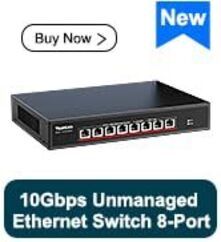 24 Port PoE Switch with 2 Gigabit Ethernet Uplink Port, Unmanaged 26 Port 802.3af/at 400W Power PoE+ Network Switch, Rac