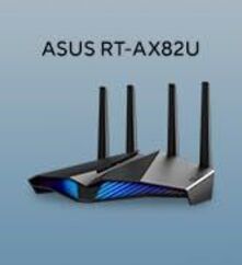 ASUS RT-AX82U (AX5400) Dual Band WiFi 6 Extendable Gaming Router, Gaming Port, Mobile Game Mode, Aura RGB